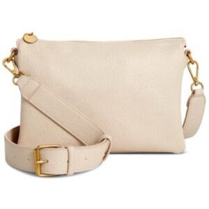 NWT Style & Co Women's Cream Whipstitch Crossbody Handbag Purse